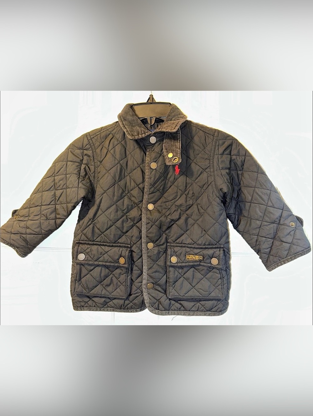 Toddler Boy’s Polo Ralph Lauren Black Quilted Barn Jacket - Size 2/2T